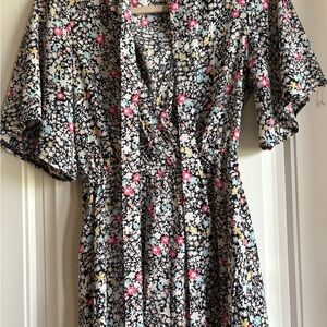Floral Wrap Romper